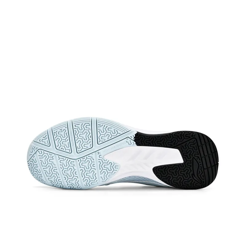 LiNing Feather The Flash 1.0 Slip Resistant Low Top Badminton Shoes Unisex Cloud Porcelain Blue Black-4