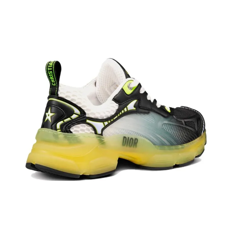 DIOR Vibe White Black Flourescent Yellow Women's-3