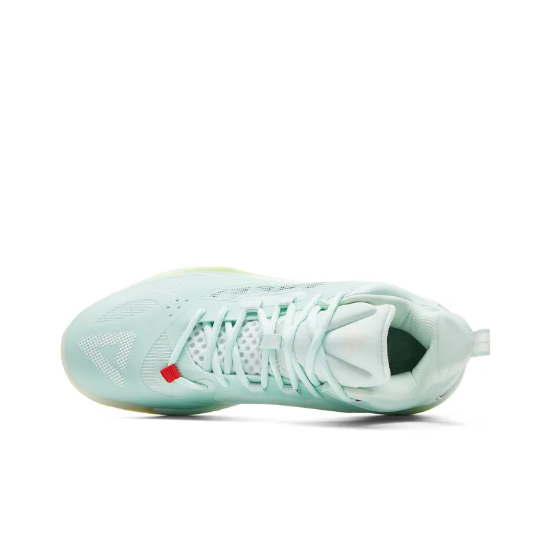 PEAK Flash 5 Generations Basketball Shoes Men Low Top Pastel Pink/Green-3