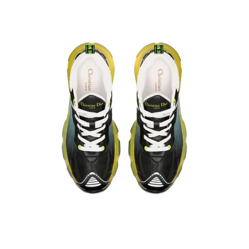DIOR Vibe White Black Flourescent Yellow Women's-4