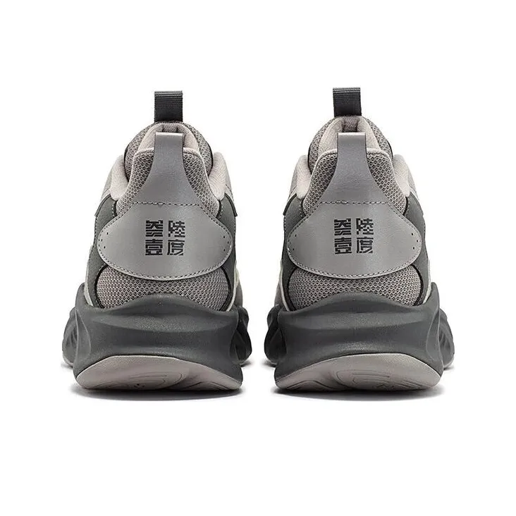 361° Slip Resistant Low Top Running Shoes Men's Zinc Iron Gray Smoke Gray-3