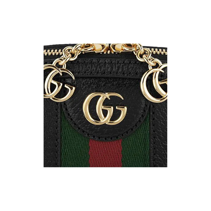 GUCCI Ophidia Leather Dome Bag Crossbody Bag Shoulder Bag Women's Blue-5