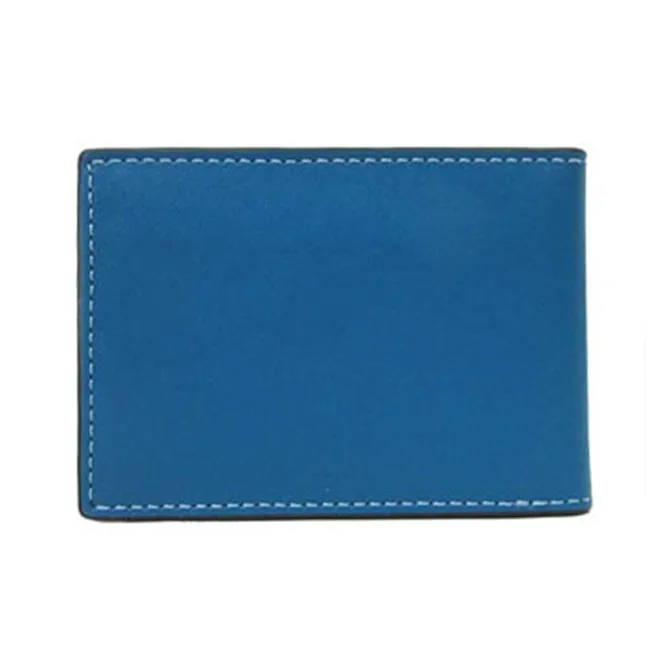 COACH 3 IN 1 Wallet Calfskin Card Holder, Wallet Men's Blue-2