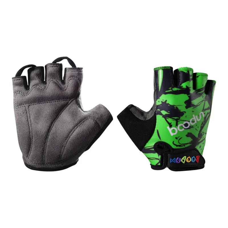 BOODUN Riding Equipment Cycling Glove Outdoor Kids' Lycra Microfiber Towel Fabric Hook and Loop-5