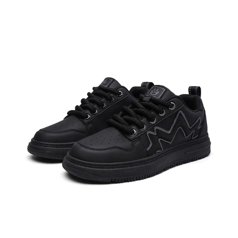 LM Creative Chao 1.0 Lightweight Low-Top Skateboard Shoes Unisex Black Warrior-2