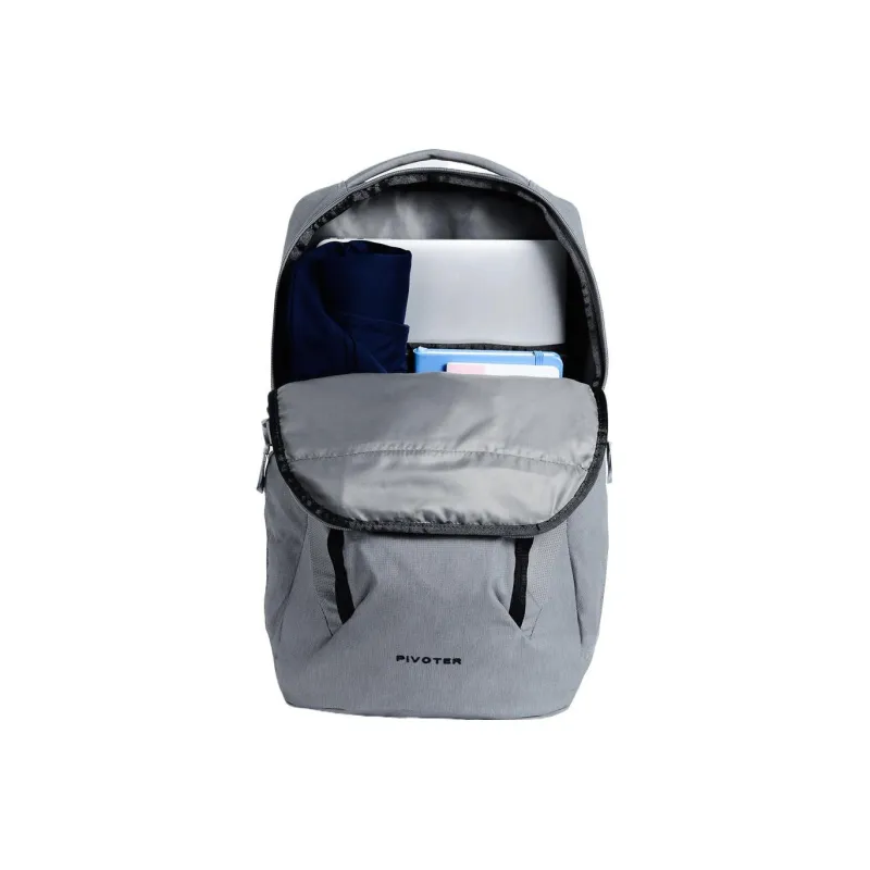 THE NORTH FACE Recyclable Polyester Backpack Regular Unisex Gray-4