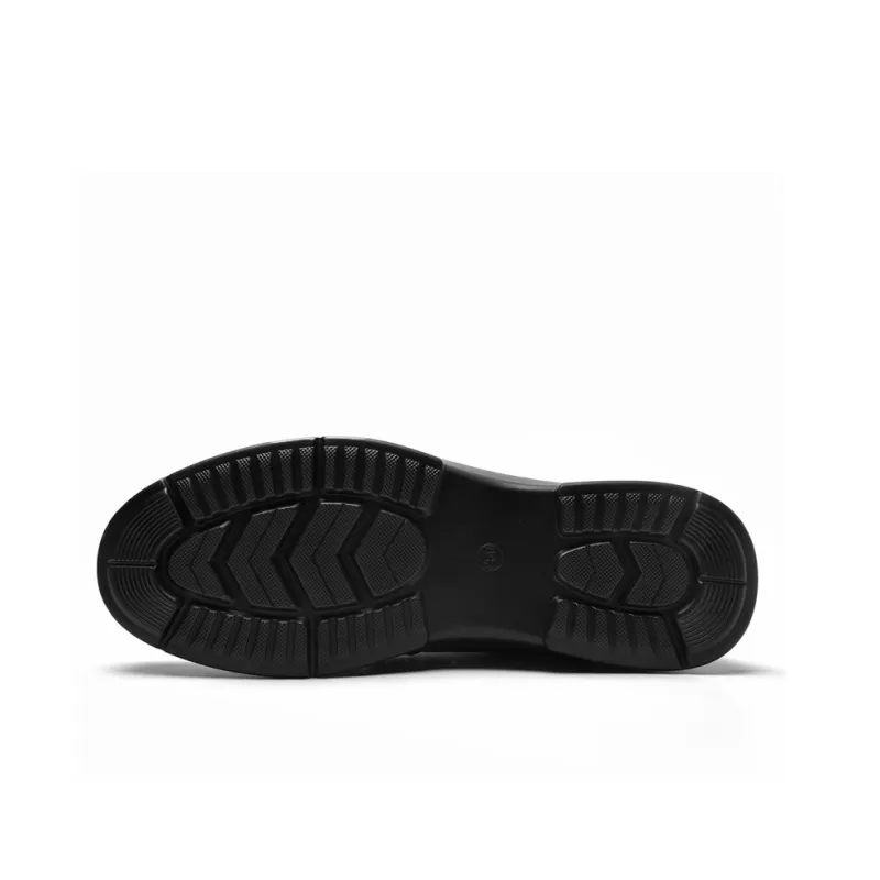 AOKANG Dress Shoes Men Low Top Black-5