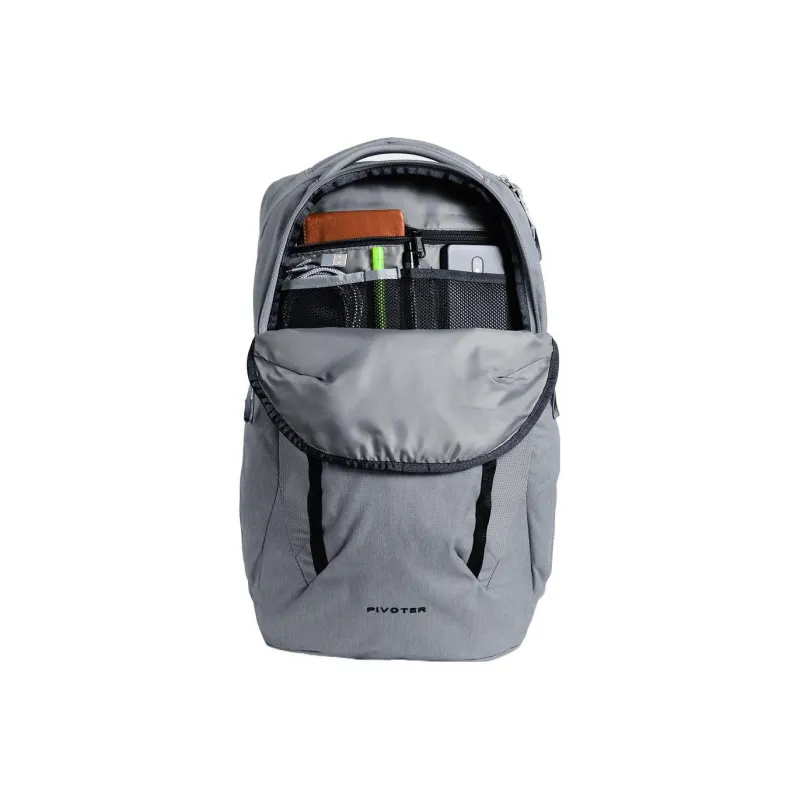 THE NORTH FACE Recyclable Polyester Backpack Regular Unisex Gray-3