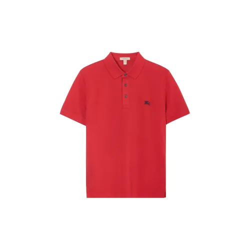 Burberry Polo Shirts Men Red