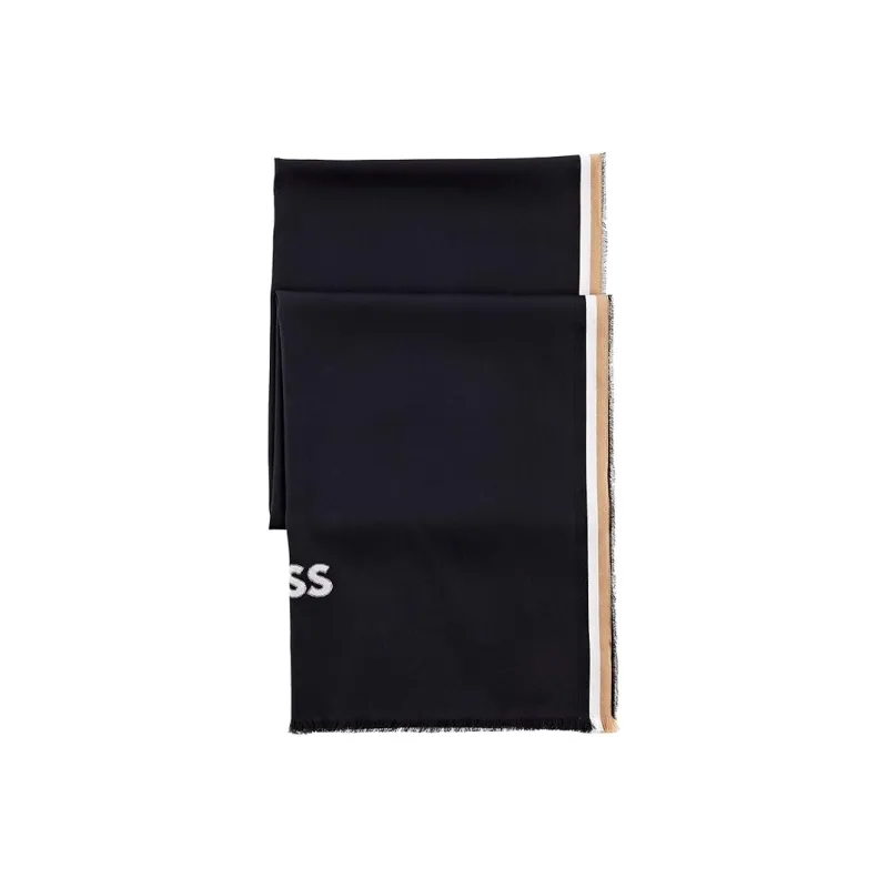 HUGO BOSS Knit Scarves Unisex Black-1