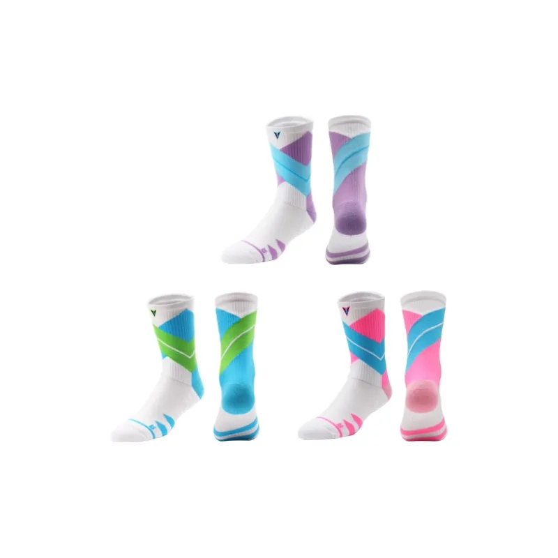 VEIDOORN Knee-High Socks Unisex Dopamine Dressing Color Scheme-9