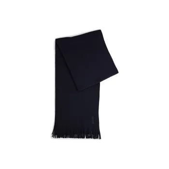 HUGO BOSS Knit Scarves Unisex Sea Blue