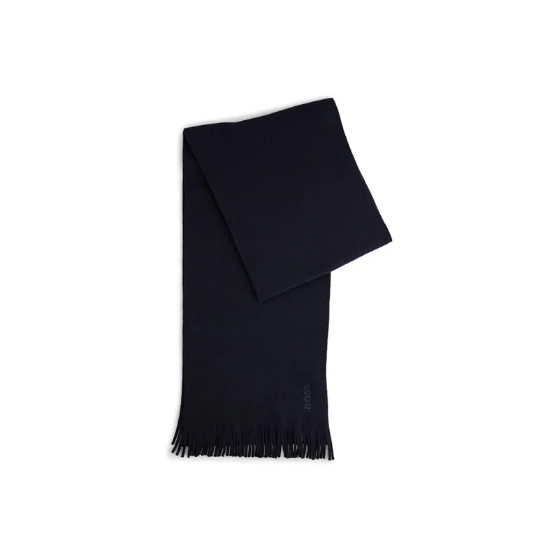 HUGO BOSS Knit Scarves Unisex Sea Blue-0