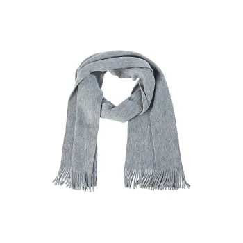 HUGO BOSS Knit Scarves Unisex Light Gray
