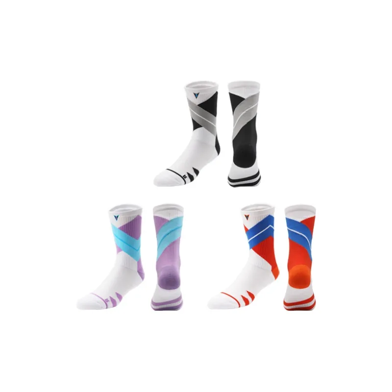 VEIDOORN Knee-High Socks Unisex Dopamine Dressing Color Scheme-6