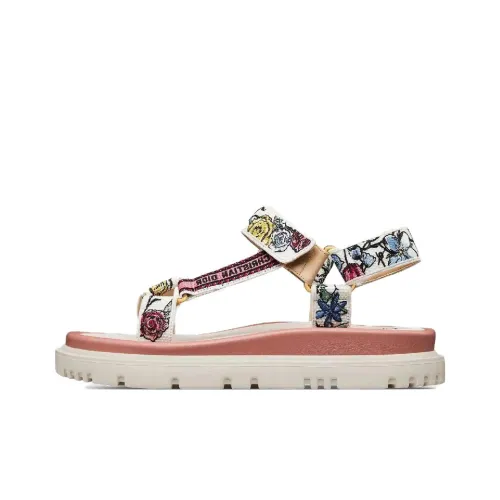 DIOR D-Wave Beach Sandals Women's White