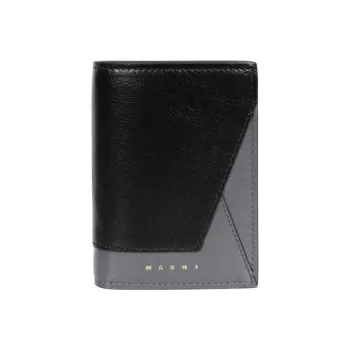MARNI Leather Wallet Regular Women's Black