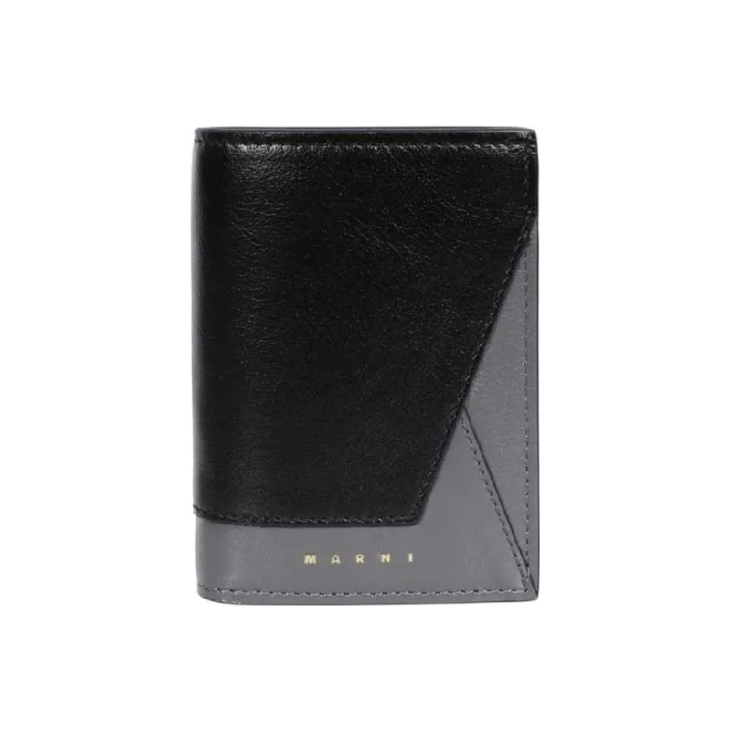 MARNI Leather Wallet Regular Women's Black-0