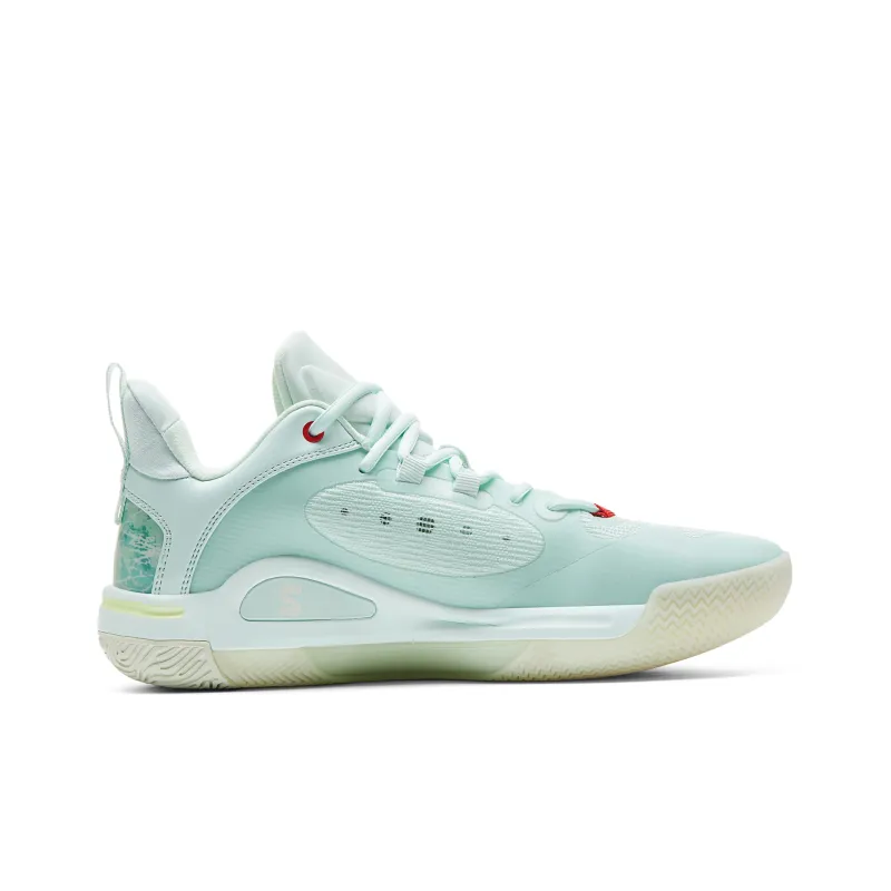 PEAK Taichi Flash 5 Slip Resistant Low Top Running Guard, Basketball Shoes Women's Puhu Color Scheme, Gouache Green-1