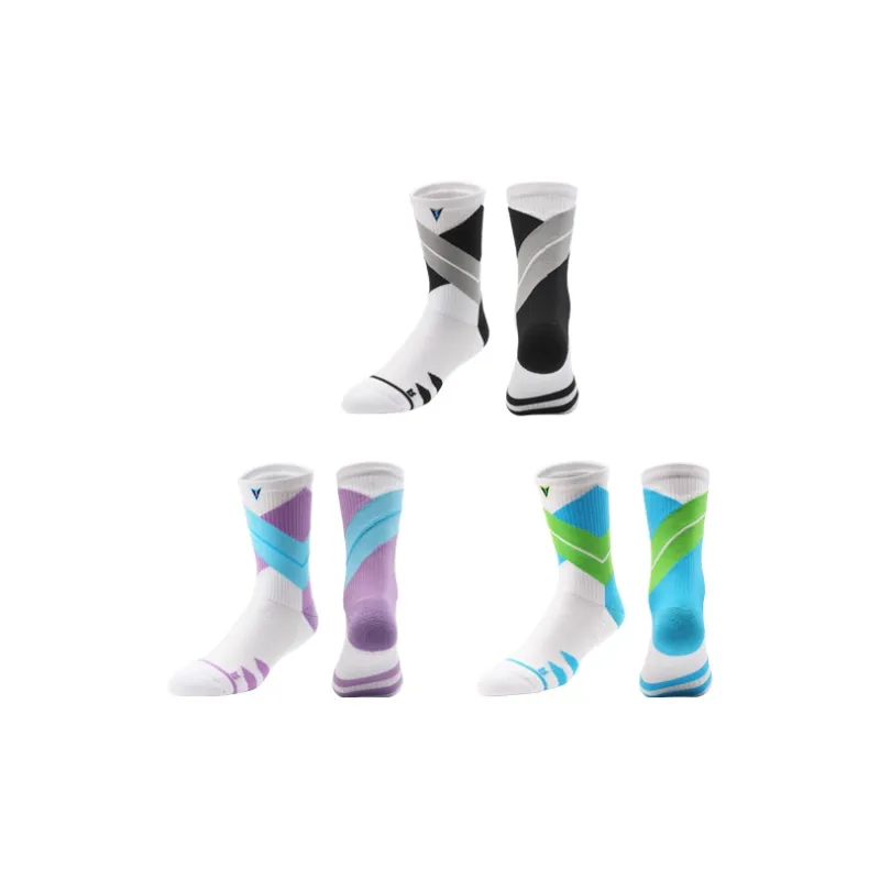 VEIDOORN Knee-High Socks Unisex Dopamine Dressing Color Scheme-7