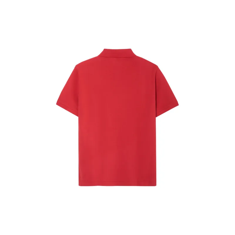 Burberry Polo Shirts Men Red-1