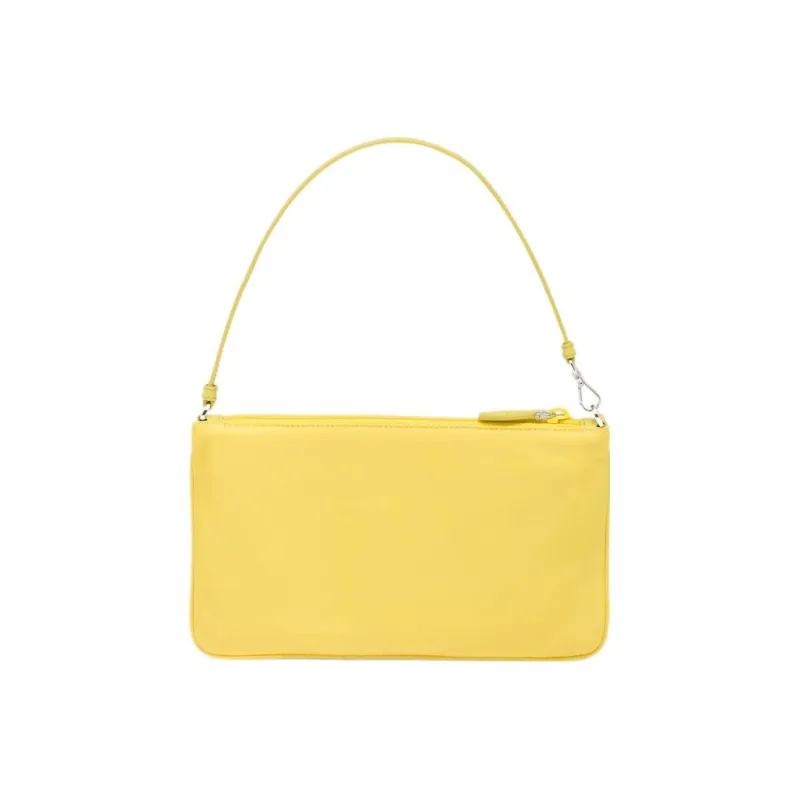 PRADA Recycled Nylon Handbag Shoulder Bag Mini Women's Yellow-2