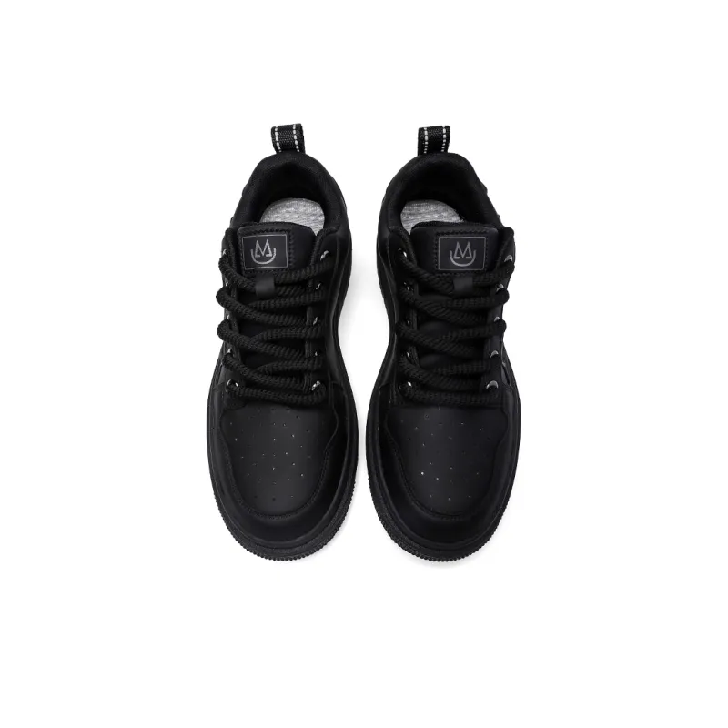 LM Creative Chao 1.0 Lightweight Low-Top Skateboard Shoes Unisex Black Warrior-3