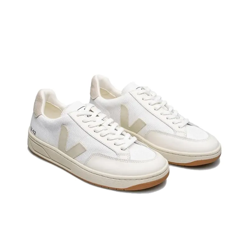 VEJA V 12 B Mesh 'White Natural'-3
