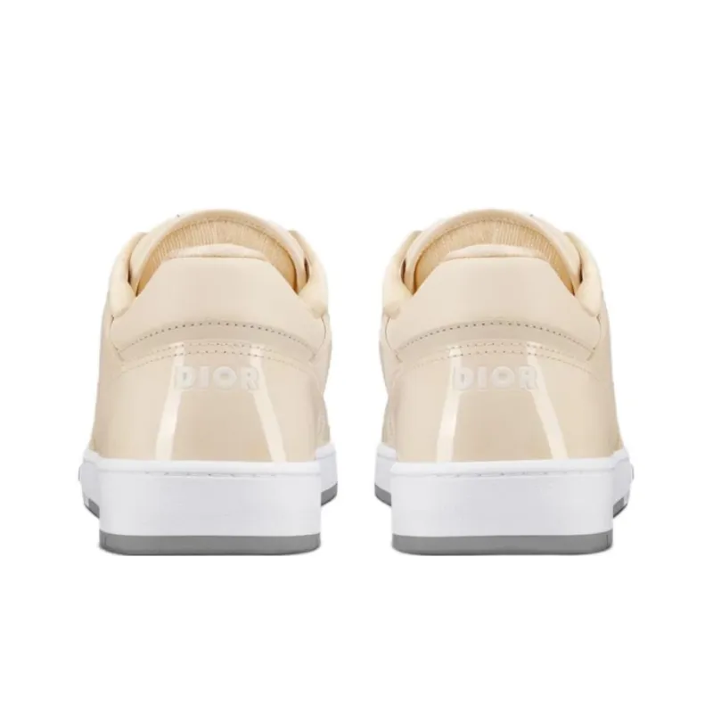DIOR B27 Low Cream Patent DIOR Oblique Gravity Embbossed-4