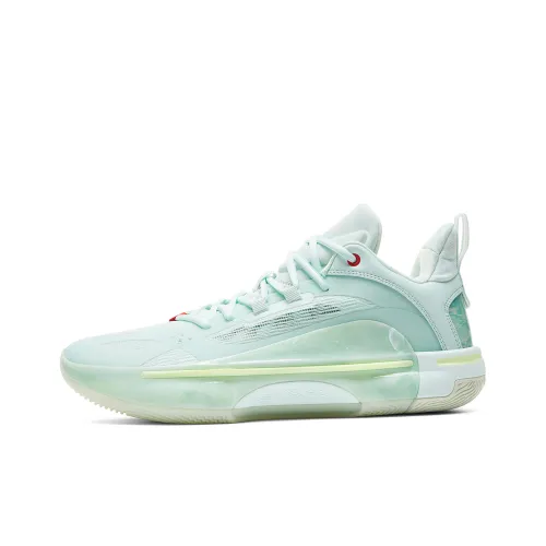 PEAK Basketball Shoes Women's Low-Top Pastel Pink/Green