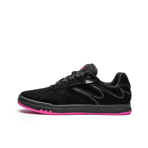 GOLUCK Skateboard Shoes Unisex Low-Top Black/Pink