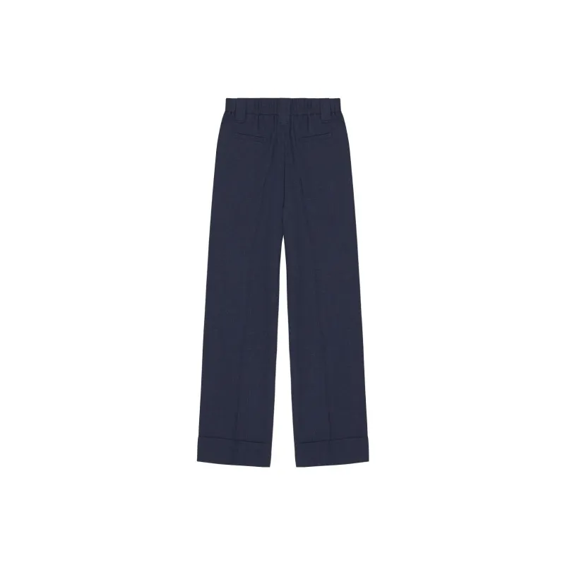 GANNI High-waist Straight-leg Trousers-1