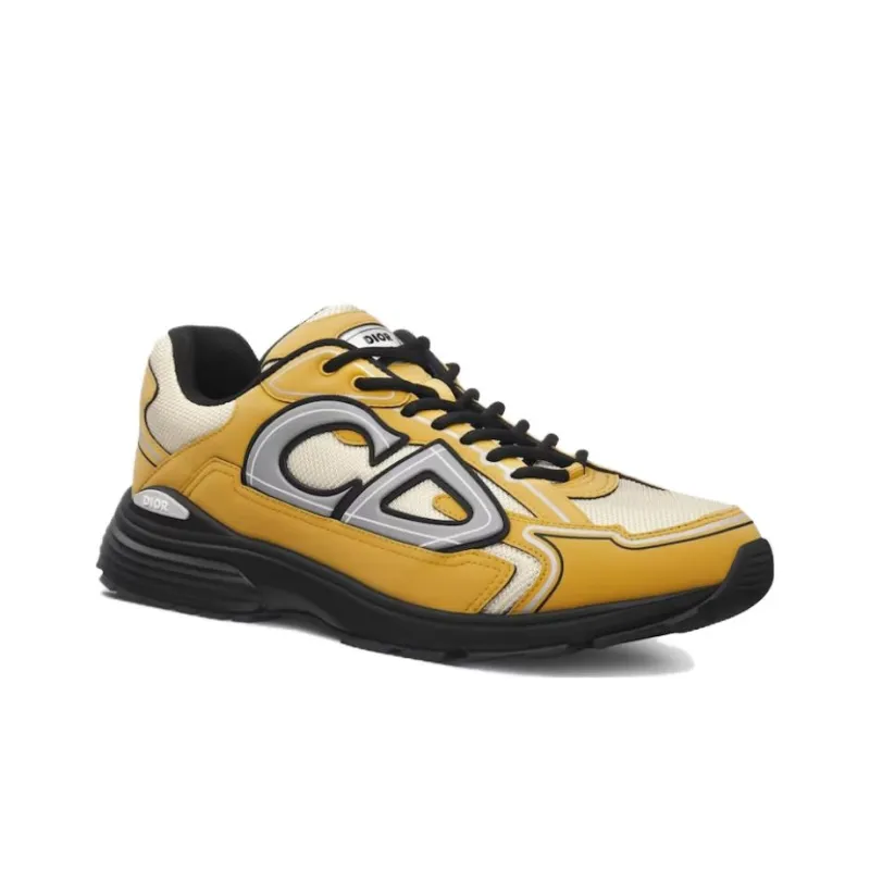 DIOR B30 Cream Mesh Yellow Technical Fabric-2