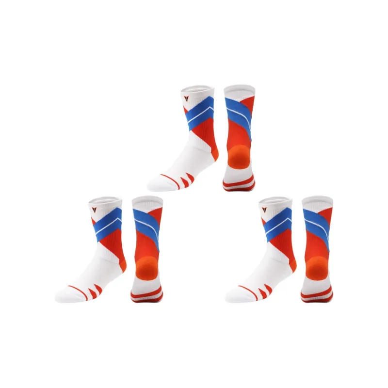 VEIDOORN Knee-High Socks Unisex Dopamine Dressing Color Scheme-1