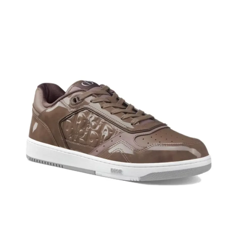 DIOR B27 Low Plum Patent DIOR Oblique Gravity Embossed-2