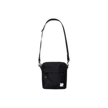 UNDEFEATED PU Coating Messenger Bag Crossbody Bags Regular Unisex Black
