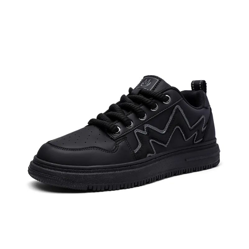 LM Creative Chao 1.0 Lightweight Low-Top Skateboard Shoes Unisex Black Warrior-1