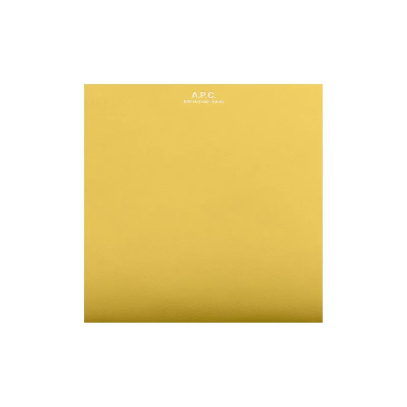 A.P.C Cow Leather One Shoulder Crossbody Clutch Women's Yellow-4