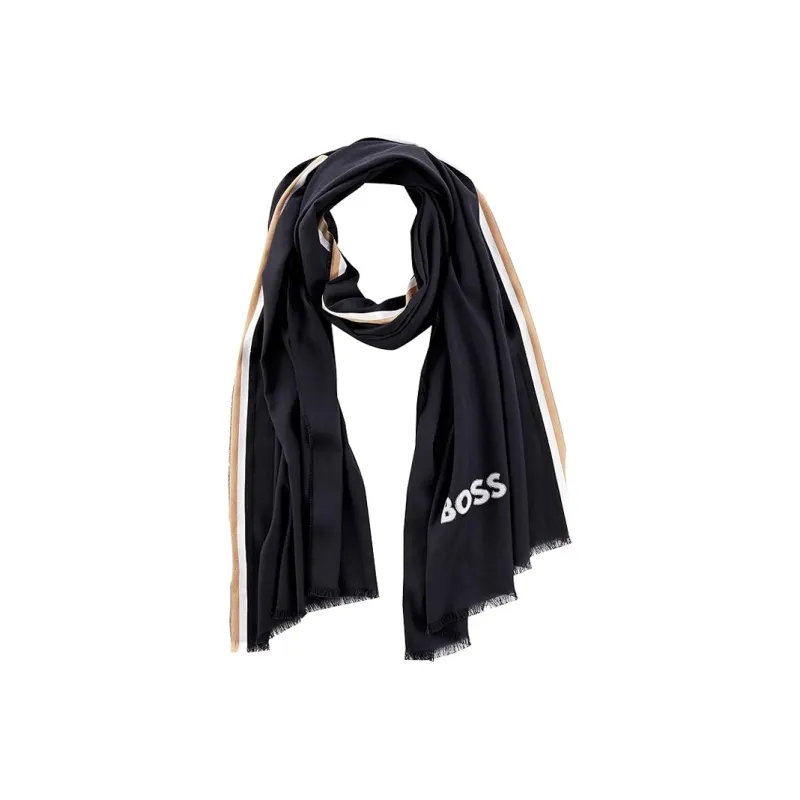 HUGO BOSS Knit Scarves Unisex Black-0