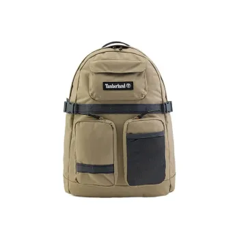 Timberland Polyester Backpack Medium Size Women's Licorice Yellow