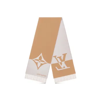 LOUIS VUITTON Knit Scarves Men's Umber