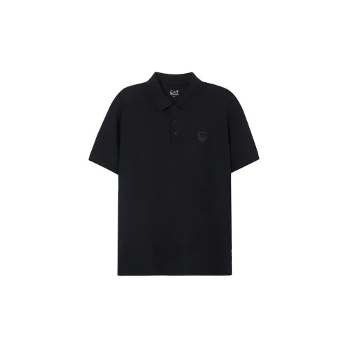 EMPORIO ARMANI EA7 Polo Shirts Men Black