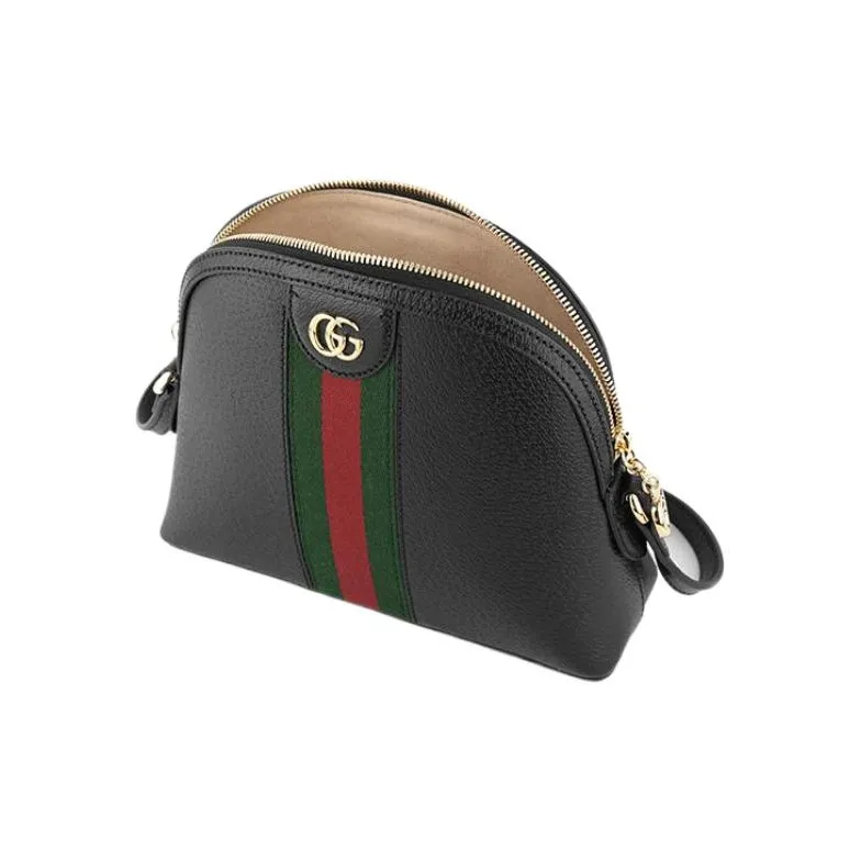GUCCI Ophidia Leather Dome Bag Crossbody Bag Shoulder Bag Women's Blue-3