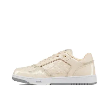 DIOR B27 Low Cream Patent DIOR Oblique Gravity Embbossed