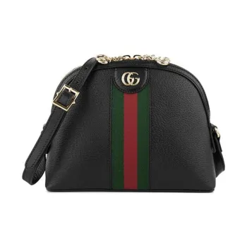 GUCCI Ophidia Leather Dome Bag Crossbody Bag Shoulder Bag Women's Blue