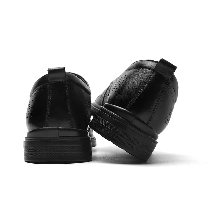 AOKANG Dress Shoes Men Low Top Black-3
