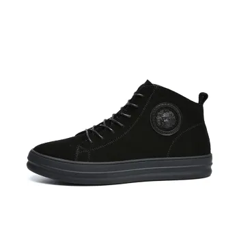 YEDANI Mid-Top Skateboard Shoes Men's Black