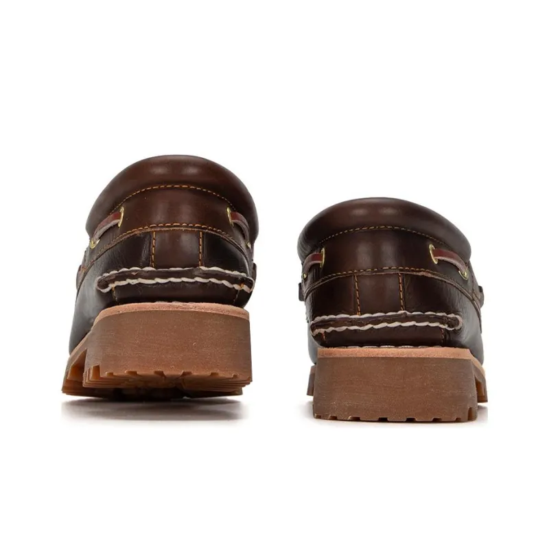 Timberland 3 Eye Lug Handsewn Boat Shoe 'Brown'-3