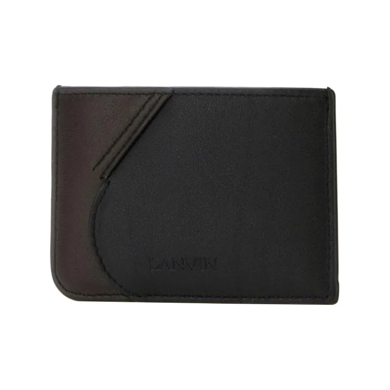 Lanvin Two Toned Logo Embossed Card Holder-1