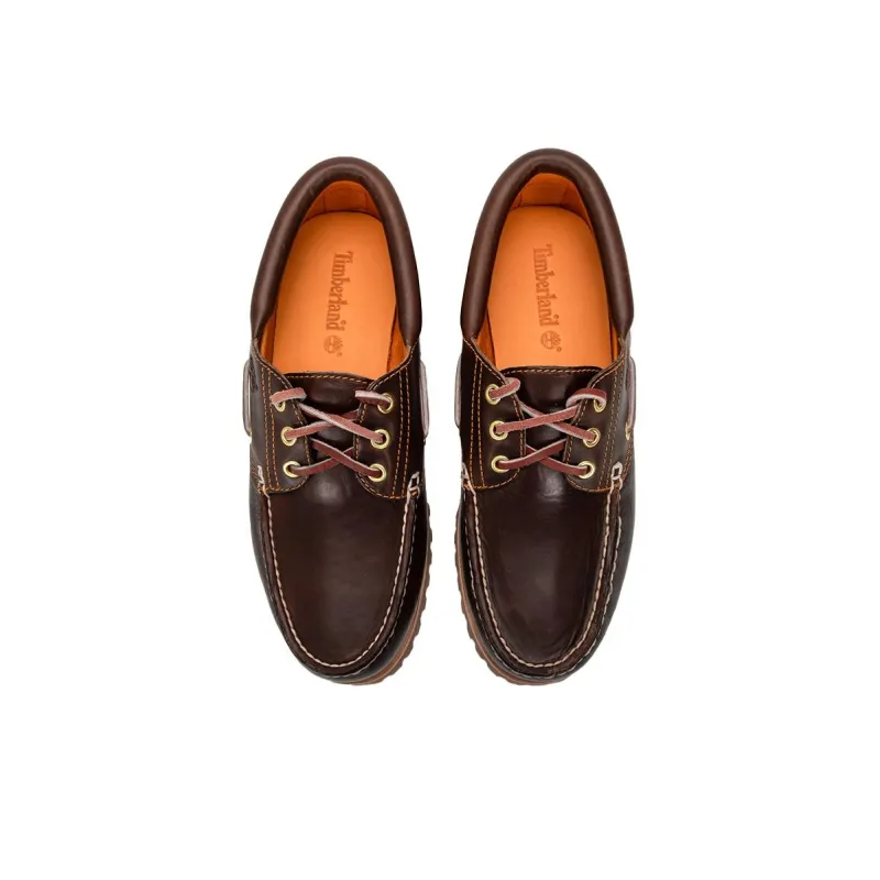 Timberland 3 Eye Lug Handsewn Boat Shoe 'Brown'-2